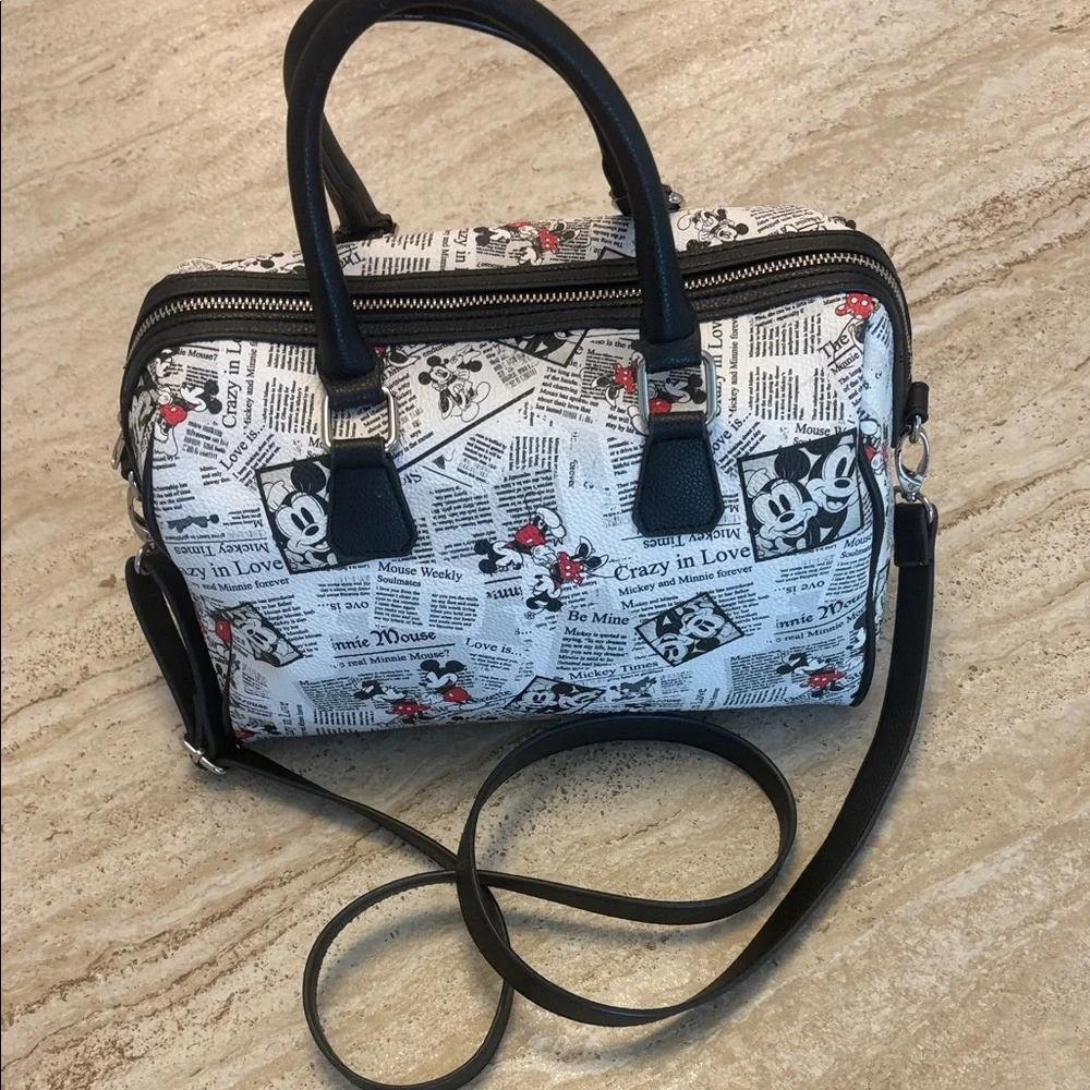 Disney Mickey and Minnie Satchel and Crossbody Bag - Picture 2 of 9